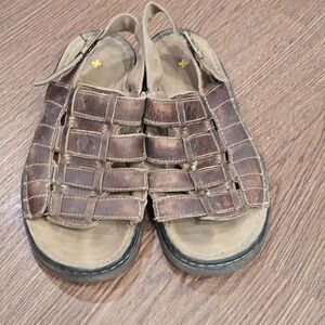 - Dr Martens mens vintage sandals brown leather 9